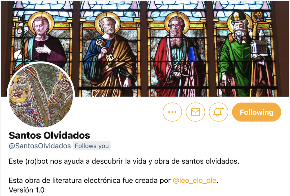 Obra Nueva: Bot de Santos Olvidados