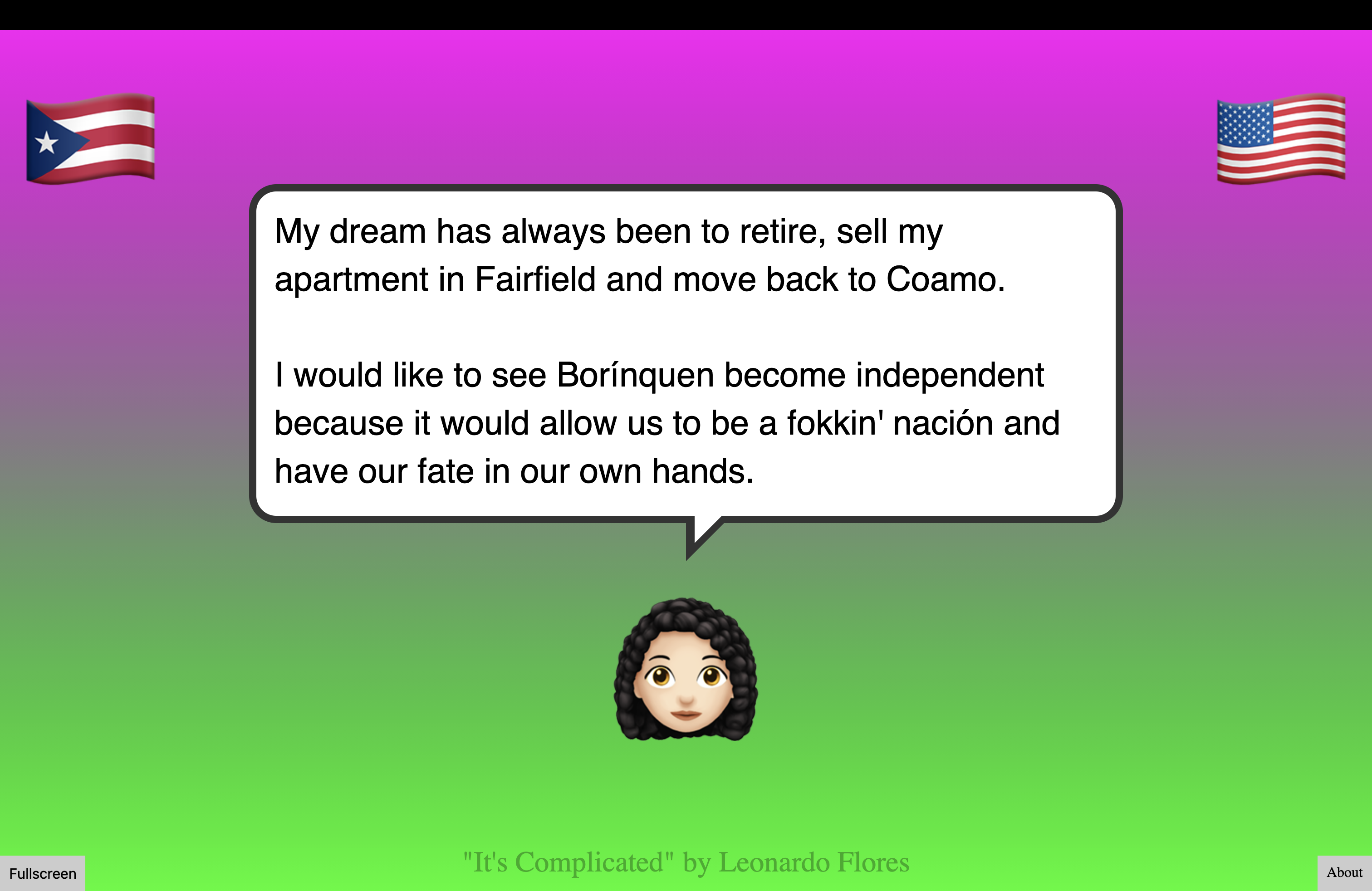 Screenshot of It's Complicated generative opinion piece